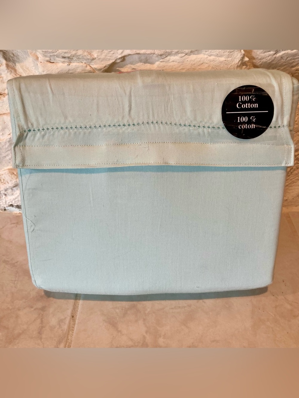 kate spade Light Blue Cotton Bedding Sheet Set